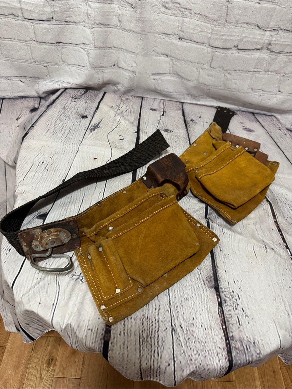 VtgCustom Leather Craft Made in America Genuine Leather Professional Tool Pouch